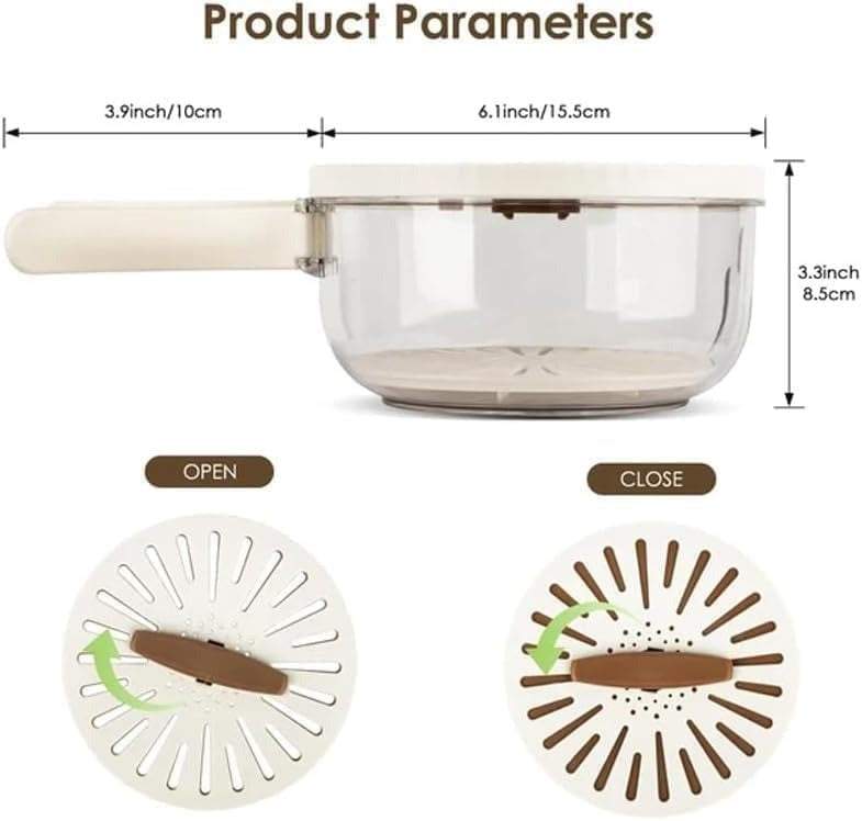 2 In 1 Drainer And Strainer Bowl